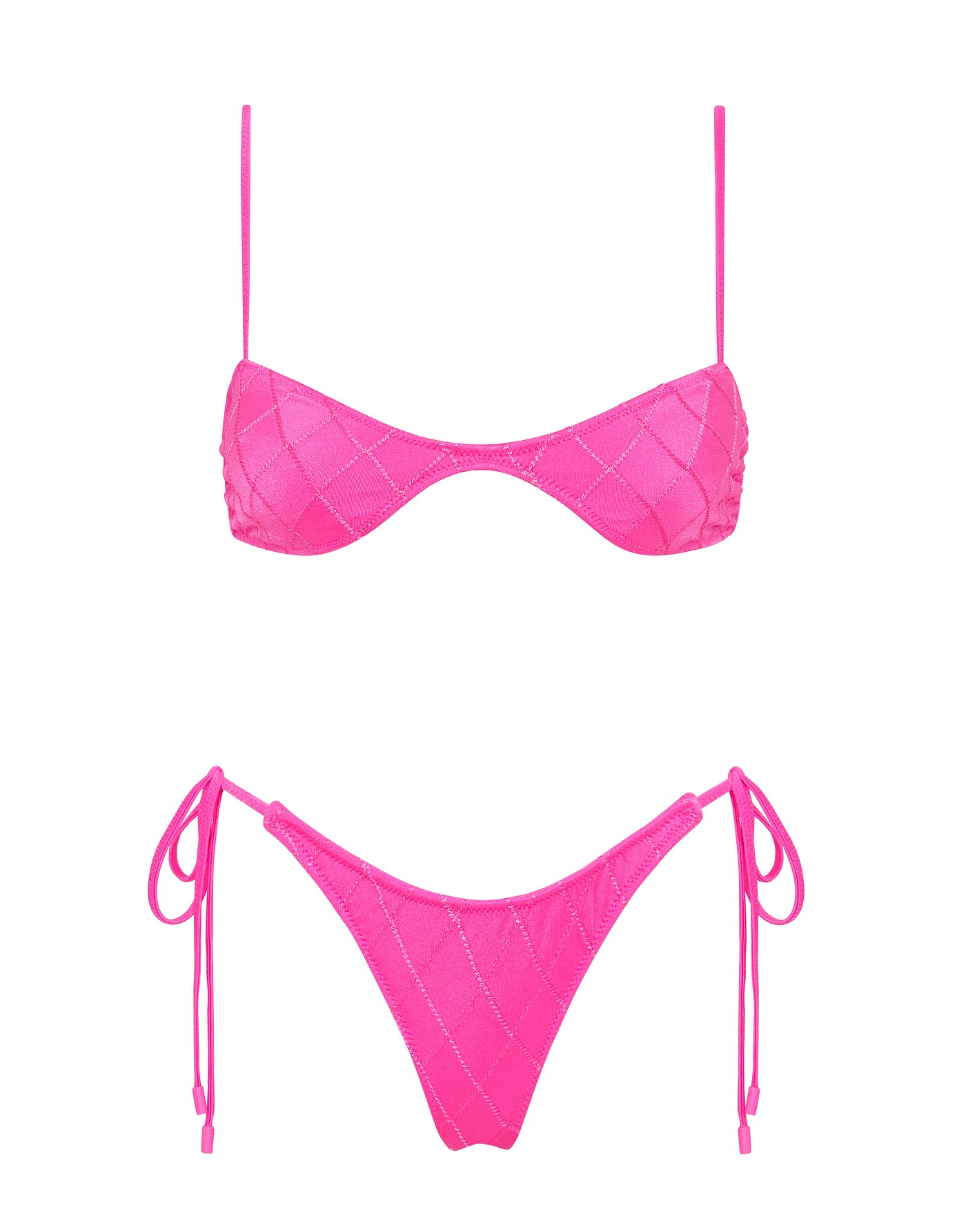 ESTE - POMEGRANATE Pink Scoop Bikini Set