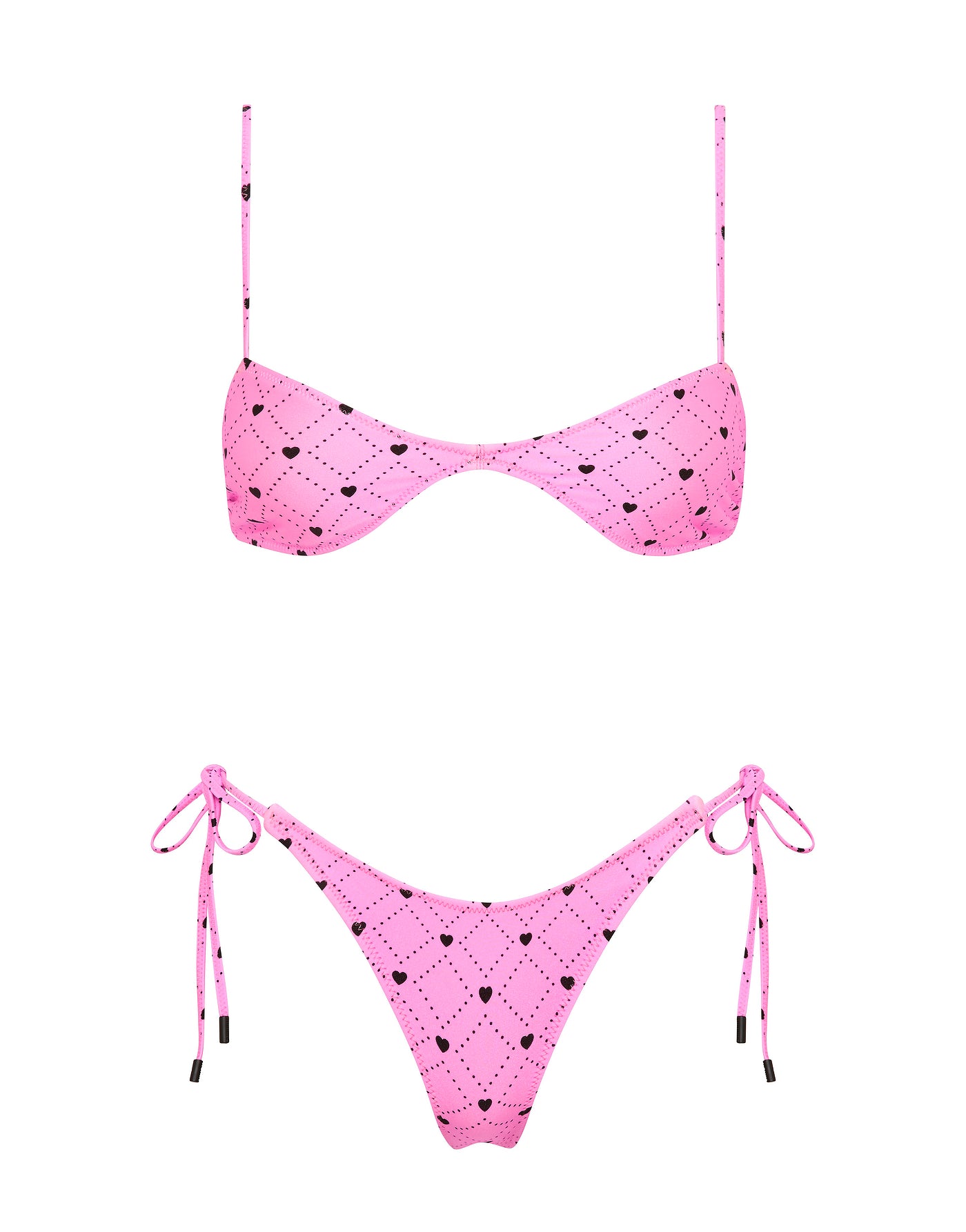 STELL - CASSI Pink Heart Scoop Bikini Set - Image 10
