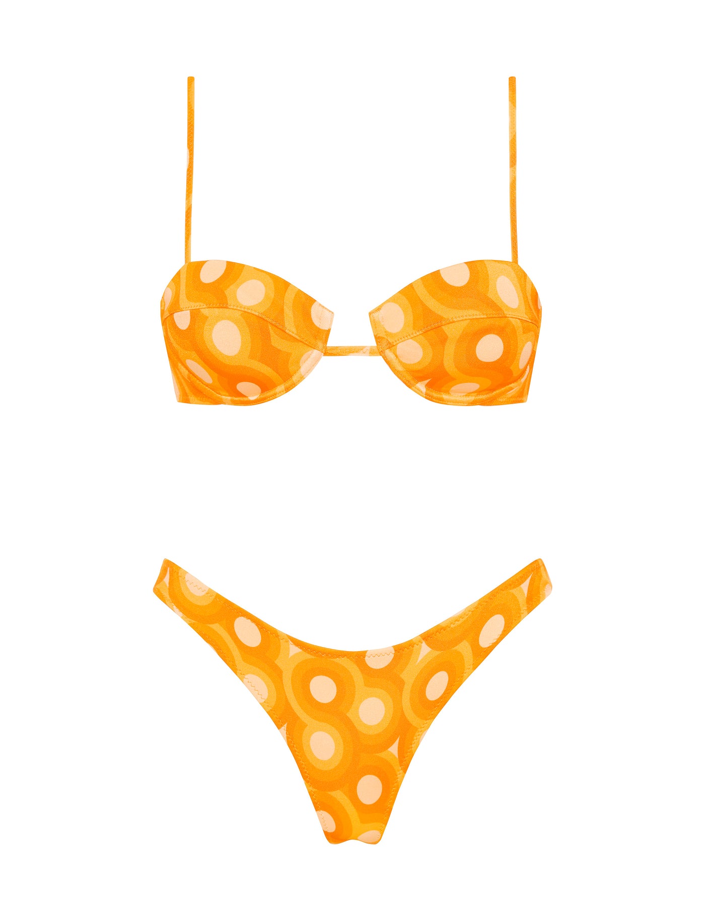 PALMA - TANGERINE Balconette Bikini Set - Image 5