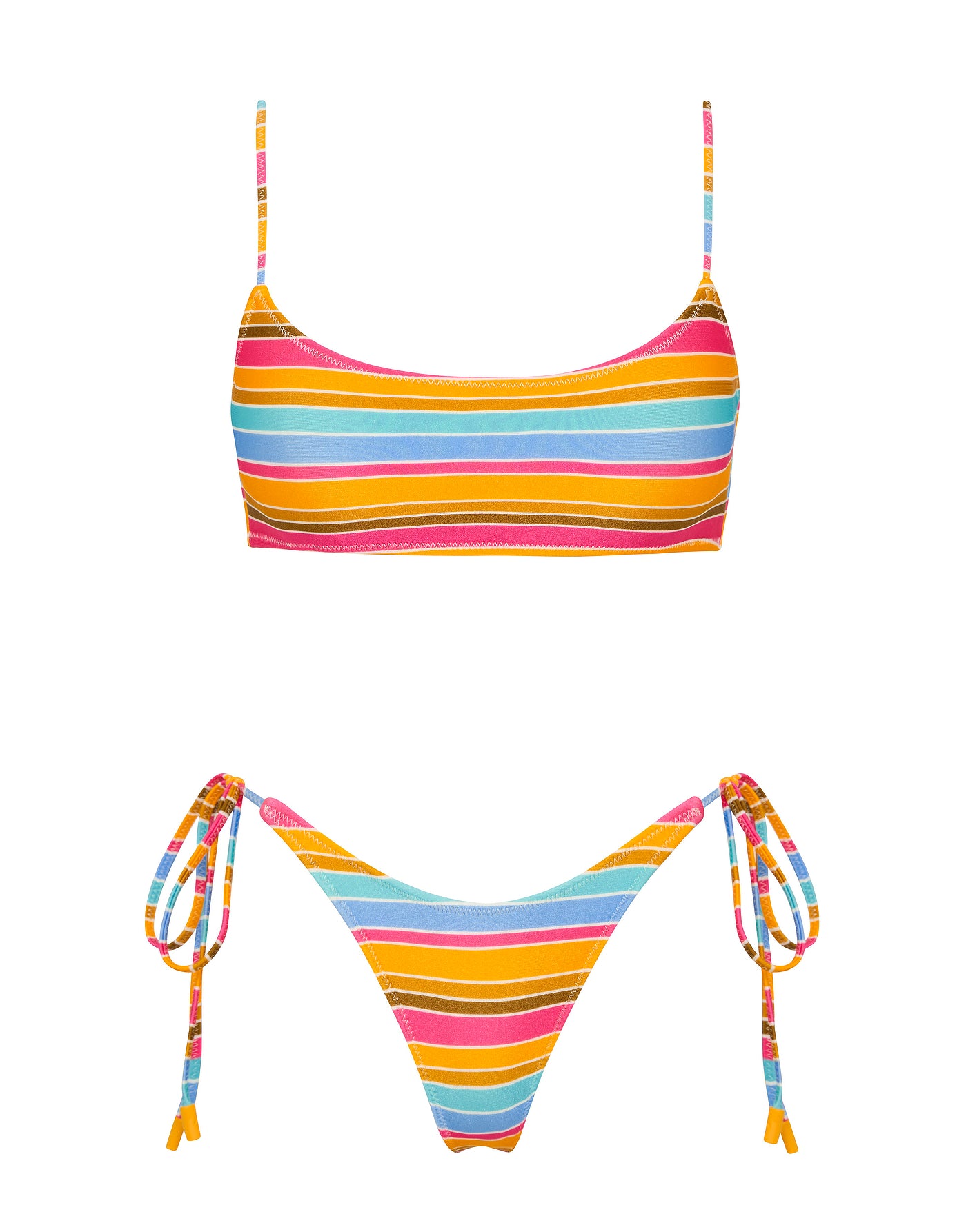 MICA - MELON STRIPE Scoop Bikini Set - Image 7